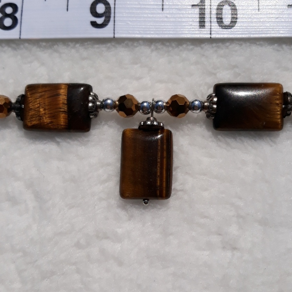 🆕️NWOT Cat's-eye hand beaded necklace - Picture 6 of 7